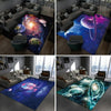 3D Visual Cartoon Cosmic Planet Living Room Carpet, Size: 50x80cm(RZ Cosmic Planet 7)
