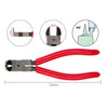 HSD MA-215 Right Angle 90 Degree Thin Mouth Chrome Vanadium Steel Forging Plastic Model Plier