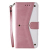 For Samsung Galaxy A36 Nail Skin Feel Stitching Calf Texture Leather Phone Case(Rose Gold)