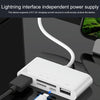 75215 5 in 1 8 Pin to HDMI + SD Card Slot + TF Card Slot + USB + 8 Pin Charging Port HD Video Converter