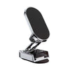 D11 Magnetic Folding Car Phone Holder Rotatable Dashboard Stick-On Navigation Stand(Silver Gloosy)