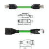 8m CAT6 Double Shielded Gigabit Industrial Cable Vibration-Resistant And Highly Flexible Drag Chain Cable
