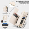 For Samsung Galaxy S20 FE Double Flap Zipper RFID Leather Phone Case with Short Lanyard(White)