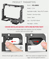 YELANGU C15-A YLG0711A-A01 Video Camera Cage Stabilizer for Nikon Z6 / Z7 (Black)