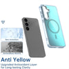 For Samsung Galaxy S25+ 5G Plating Gradient Discolor MagSafe Phone Case with Holder(Blue)