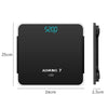 AOHANG7 USB Weight Scale With LED Hidden Screen Tempered Glass Body Scale(Bright Black)