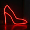 LED High Heels Neon Modeling Lights Bar Cafe Decoration Lights Lights(Red Light)