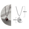 Luminous Zodiac Moon Titanium Steel Necklace Personalized Moon Pendant(Aquarius)