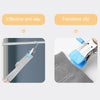 5pcs /Pack Stainless Steel Flat Clip With Hook Anti-Scratch Catch Laundry Drying Holder(Blue)