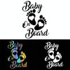 10pcs Baby On Board Warning Car Sticker Reflective Scratch Body Sticker(White)