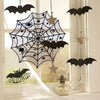 Halloween Party Black Lace Spider Web Tablecloth Decoration, Size:102x102CM