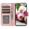 For Samsung Galaxy A16 4G / 5G Rose Butterfly Embossed Leather Phone Case(Rose Gold)