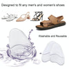2pairs GEL Sweat-absorbing and Breathable Forefoot Pad High Heels Anti-slip Mat(Flannel Apricot)