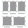 Outdoor Tent Mats Thickened Oxford Cloth Waterproof Picnic Mat, Size: 180x210cm(Grey)