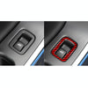 Car Window Lift Button Decorative Sticker for Volvo V60 2010-2017, Left Drive (Red)