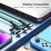 ENKAY 3 in 1 PD100W Type-C to Type-C / 8 Pin / Micro USB Magnetic Fast Charging Cable, Cable Length:1m(Black)