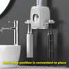 Couple Wall Mounted Toothbrush Holder Automatic Squeeze Toothpaste Device,Spec: Ordinary Black