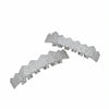 Hip-HopGold-Plated Micro-Inlaid Zircon 8 Gold Braces, Colour: Silver Suit