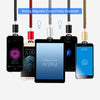 2 in 1 USB to 8 Pin + Micro USB Magnetic Metal Interface Nylon Braided Charging Cable, Length: 1m(Black)