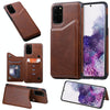 For Galaxy S20 Plus Calf Texture Horizontal Flip Leather Case with Holder & Card Slots & Frame(Coffee)