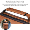 WEIXIER 8642 Men Business Retro PU Leather Handbag Crossbody Bag (Black)