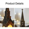 Christmas Decoration Lamps Church Shape Night Light Electronic Candle Candlelight, Style: Elk