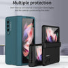 For Samsung Galaxy Z Fold3 5G 360 Full Body Hinge Flip Phone Case(Transparent)