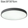 Macaron LED Round Ceiling Lamp, Stepless Dimming, Size:30cm(Grey)