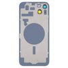 iPhone 14 Plus Glass Back Cover with Holder - Black
