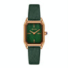 SANDA 1096 Bold Octagonal Dial Waterproof Lady Watch, Style:Leather Band(Green)
