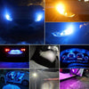 4pcs T10 DC12V /  0.84W / 0.07A / 150LM Car Clearance Light 5LEDs SMD-3030 Lamp Beads with lens (Blue Light)