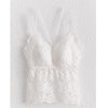 Women Beauty Back Sling Wrapped Chest Vest Crop Top Gathered Anti-Empty Bra Lingerie, Size: XXL 75-88kg(White)