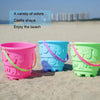 13pcs/Set Children Beach Toys Set Large Sand Shovel Bucket Sand Digging Tools Hourglass, Color: Blue Lace Barrel