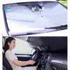 Car Retractable Sunshade Sunscreen Heat Insulation Front Windshield Sunshade, Large Size