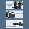 F622 Car Creative Folding Rotatable Double Head Electric Cooling Fan, Style:24V Cigarette Lighter