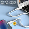 YESIDO CA105 1.2m 2.4A USB to 8 Pin Charging Data Cable with Hook(Black)