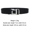 Outdoor Leisure Aluminum Alloy Safety Buckle Belt, Length: 125cm(Royal Blue)