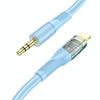 hoco UPA25 Transparent Exploration Version 8 Pin Digital Audio Conversion Cable, Length: 1m(Blue)