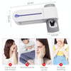 Punch-free Toilet Wall-mounted Ultraviolet Electric Disinfection Toothbrush Holder, Style:US Plug