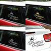 Princess Baby Pattern Car Decal Reflective Laser Vinyl Car Sticker, Size: 16.5x10.9cm(Black)