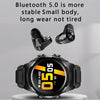 F6 1.28 inch IPS Screen 2 in 1 Bluetooth Earphone Smart Watch, Support Heart Rate & Blood Oxygen Monitoring / Bluetooth Music, Style:Silicone Strap(Black)