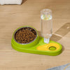 Auto-Fill Pet Bowl Set with Stainless Steel Bowl, Green