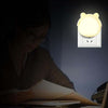 4 PCS Smart Light Control LED Bedroom Mini Night Light Energy-Saving Bedside Lamp, US Plug(Yellow)