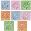 Children Speed Skipping Sports Rope, Style: 3 Sections 2.8m (White Pink)