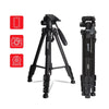 JMARY KP2234 Telescopic Aluminum Alloy SLR Camera Phone Live Streaming  Photography Tripod(Red)