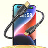 awei CL-221T Type-C to Type-C 240W Smart Fast Data Charging Cable, Length:2m(White)