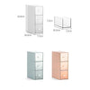 Desktop Drawer Storage Box Cosmetics Office Student Stationery Pen Dormitory Three Grid Desk Rack(Coral Powder)