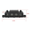 Black M10 Stud RV Ship High Current Power Distribution Terminal Block with Cover