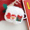 For AirPods 3 Christmas Series Plush Earphone Protective Soft Case(Snowman Gloves)