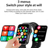 D07 1.7 inch Square Screen Smart Watch with Payment NFC Encoder(Black)